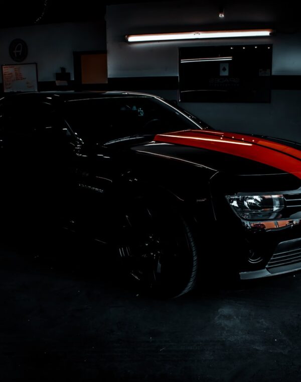ceramic coating black and red car